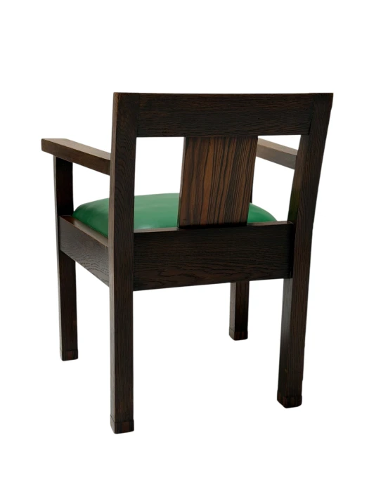 1920s Art Deco Modernist Desk and Armchair Set in Solid Oak